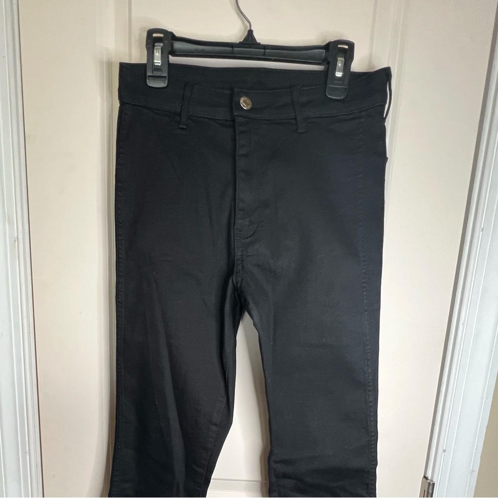 Black high waisted stretch jeggings pants H&M skinny jeans